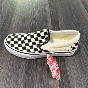 BRAND NEW* Vans Slip-On Black and White Checkered